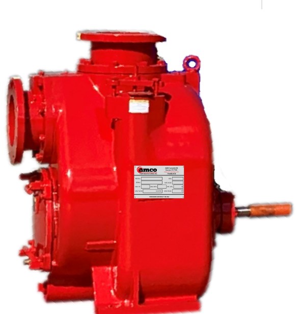 AMCO STP4 4" x 4" self-prime trash pump end with adjustable four-bolt front cover
