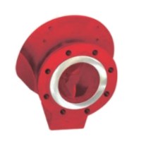Pump front cover with inspection port for clearing solids from the impeller