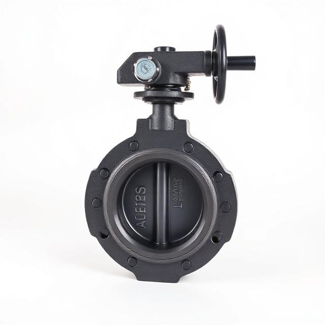 Cast iron flanged butterfly valve with lever handle for pump discharge lines